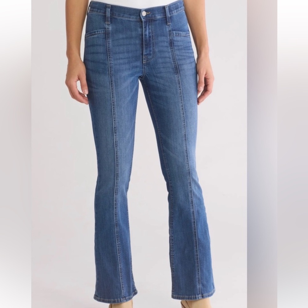 Lucky Brand Stevie High Rise Flare Advanced Stretch Denim Jeans Wide Leg 8 NEW
